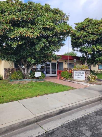Front entrance of Chino Valley Healthcare Center