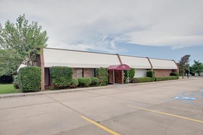 Exterior view of St. Joseph Hospice building.