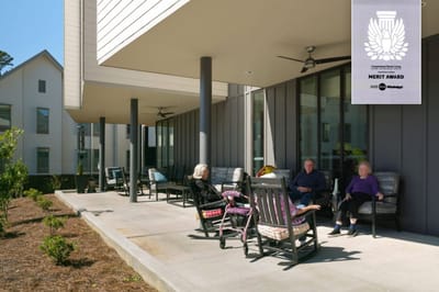 Cooperwood Senior Living logo with merit award