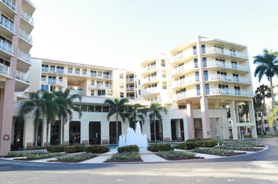 Exterior view of Park Summit with fountain