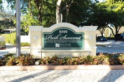 Signage of Park Summit Senior Retirement Community