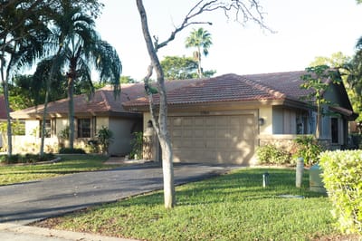 Exterior view of a single-story assisted living facility