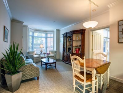 Cozy interior of a resident's living room