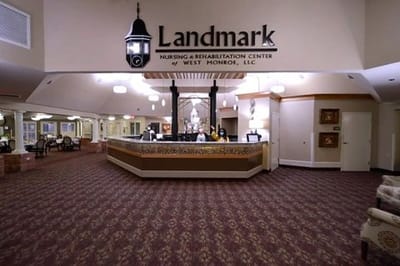Interior view of the nursing and rehabilitation center lobby