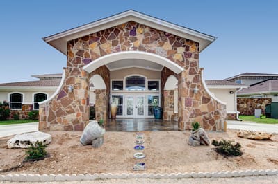 Exterior view of the Georgetown Living facility entrance