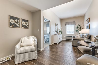 Cozy interior of a resident's living area with decor
