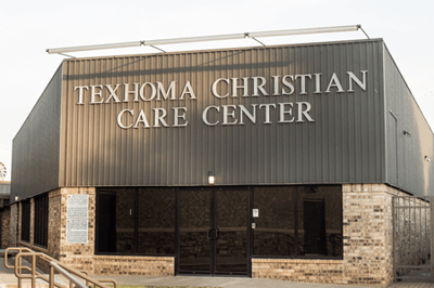 Exterior view of Texhoma Christian Care Center building