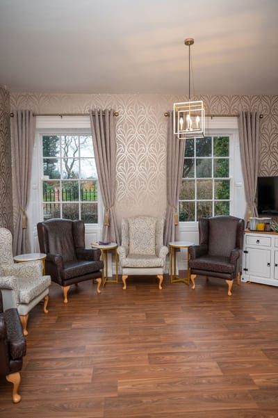 Cozy lounge area with comfortable seating