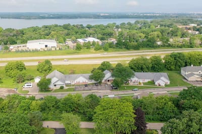 Aerial view of McFarland Villa assisted living complex