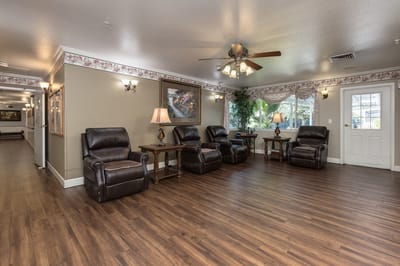 Comfortable seating in a common area of the facility