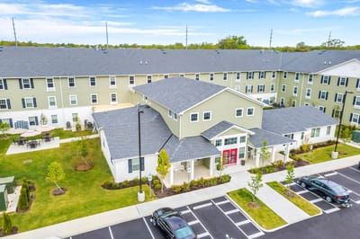 Aerial view of Homestead Village Senior Apartments