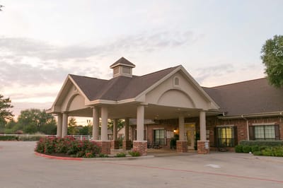 Exterior view of Legend Oaks Rehabilitation and Healthcare building