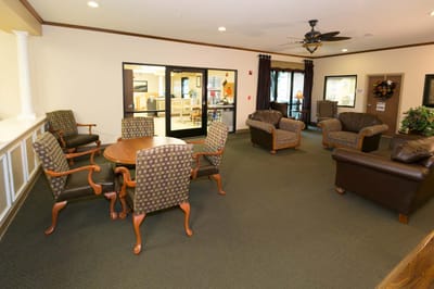 Common area with seating and decor