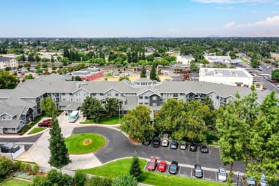 Aerial view of Solstice Senior Living at Clovis facility