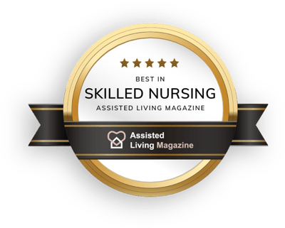 Award badge for skilled nursing recognition