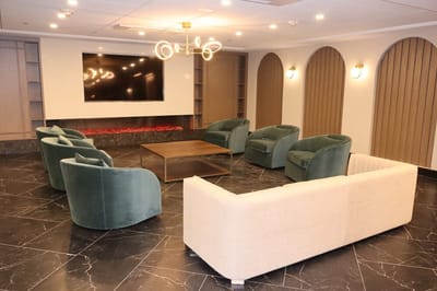Common area with cozy seating arrangement