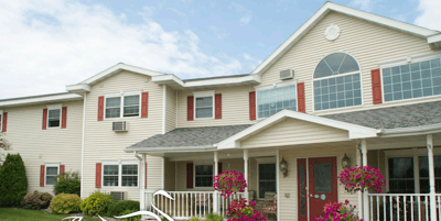 Exterior view of The Cottages at Meadowlands Senior Living