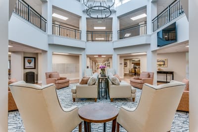 Interior common area with seating and decor