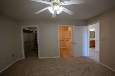 Well-lit interior view of a resident room