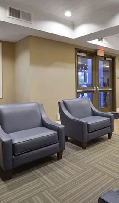Interior view of a common area with chairs