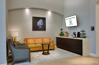 Interior common area with seating and decor
