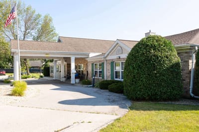 Exterior view of Meadow View Assisted Living entrance