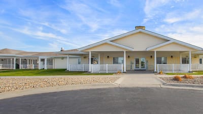 Exterior view of a senior living facility