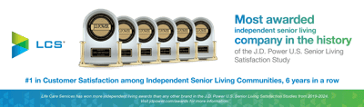 Parkwood Independent Living, independent living in Bedford, TX — Multiple awards showcasing senior living satisfaction achievements