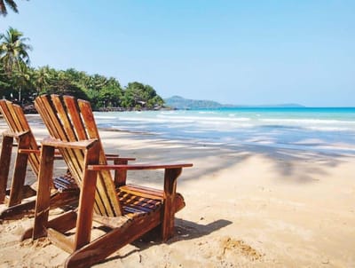 Parkwood Independent Living, independent living in Bedford, TX — Beach chairs overlooking a tranquil ocean view