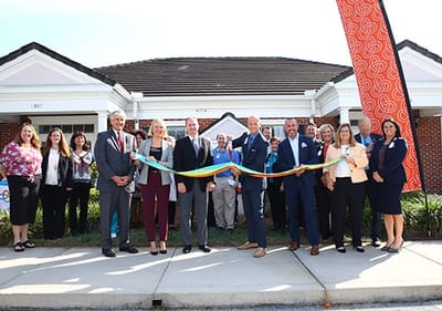 Ribbon-cutting ceremony at Covenant Care Center.