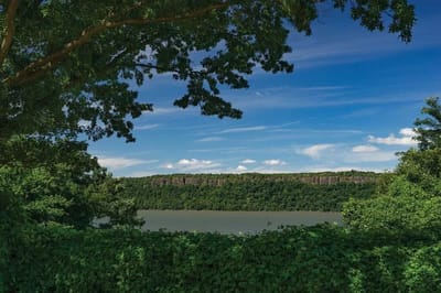 Scenic view of nature and water.