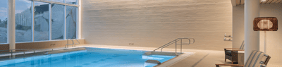 Indoor swimming pool with modern design