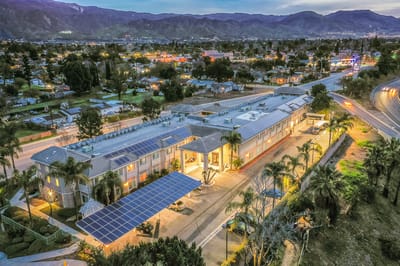 Aerial view of Villas at San Bernardino facility