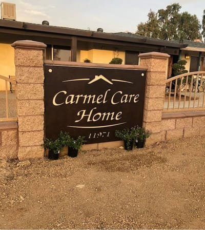 Signage for Carmel Care Home facility