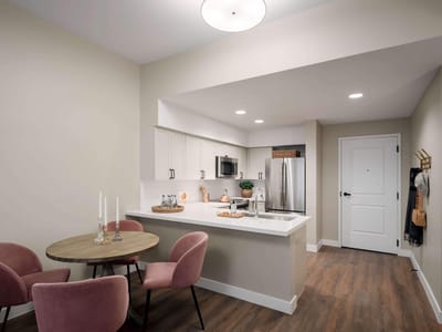 Modern kitchenette in a resident room
