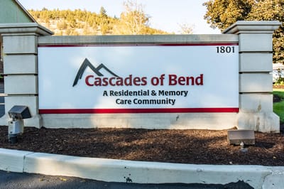 Signage for Cascades of Bend Retirement Community