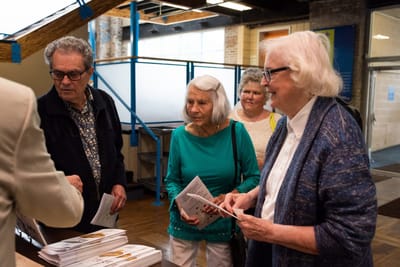 Residents engaging in a group activity indoors