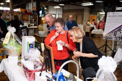 Residents and staff engaging at a community event.