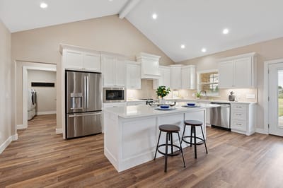 Bright, modern kitchen in a senior living facility
