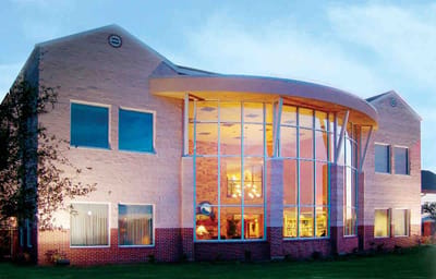 Exterior view of the Wesley Court Senior Living facility