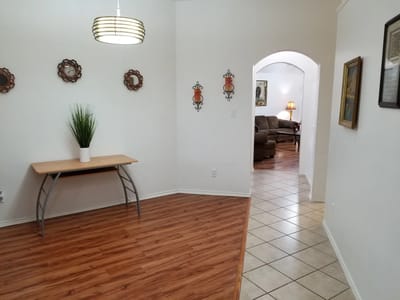 Simple interior view of a common area