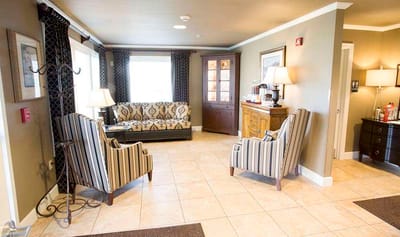 Interior common area with seating and decor