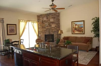 Bright interior of a cozy living space
