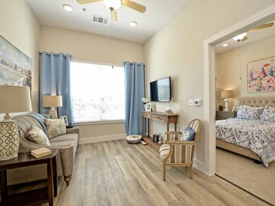 Cozy interior room with a seating area