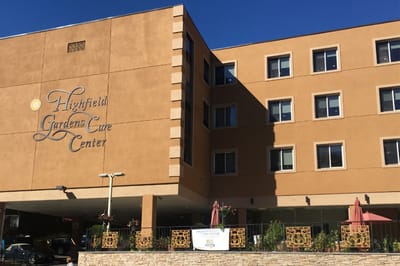 Exterior view of Highfield Gardens Care Center