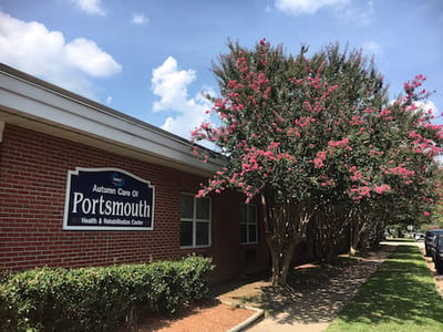 Exterior view of Autumn Care of Portsmouth building