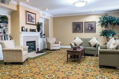 Interior common area with seating and decor