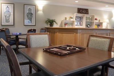 Interior common area with seating and decor