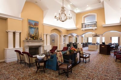 Interior common area with seating and decor
