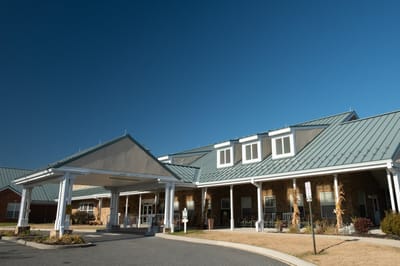 Exterior view of the Delaware Veterans Home entrance